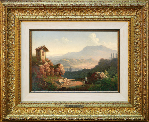 Воробьёв Максим Никифорович. Вид Сан-Вито в окрестностях Рима (Итальянский пейзаж)